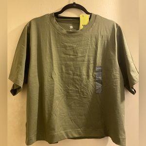 All in Motion women’s boxy fit Green T-shirt